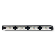 QOLTEC Patch panel RACK | 24 porty | kat.6 UTP | Czarny 54474 - 1329995 - zdjęcie 1